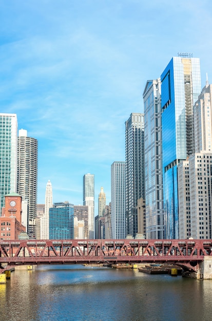 Chicago im Stadtzentrum gelegenes Panorama