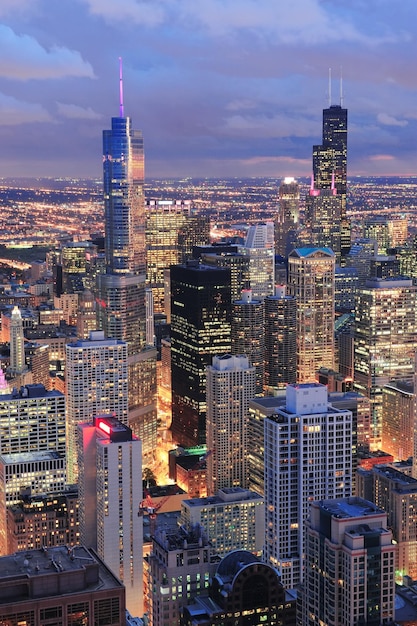 Chicago-Skyline-Panorama-Luftbild