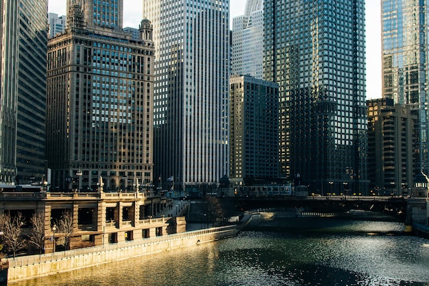 CHICAGO USA September 2018 Down Town Street ohne Menschen