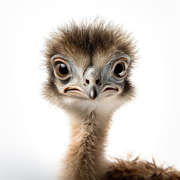 Chick Young emu isolado Generative AI