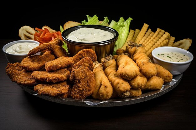 Chicken Crispy Tenders Basket Combo Platter (Tabão de Combo de Frango Crepante)