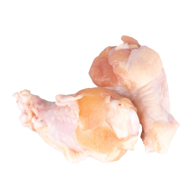Chicken Wing Stick frisch isoliert auf weißem Hintergrund
