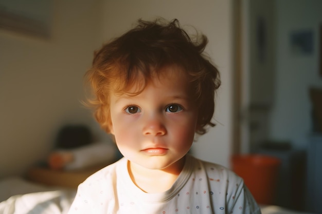 Chico mañana casa Cara de niño Generar Ai