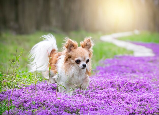 Chihuahua en la naturaleza