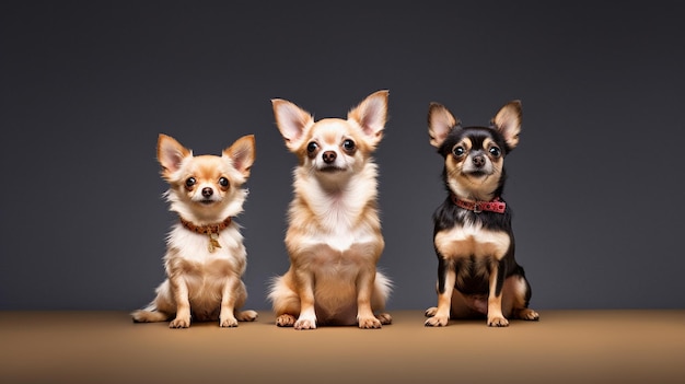 Chihuahuas en el estudio