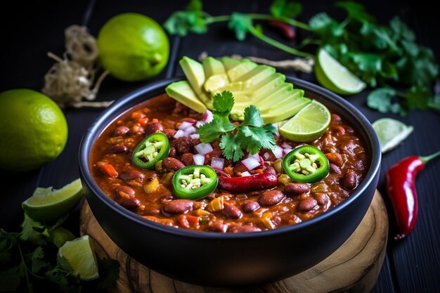 Chile vegetariano en olla instantánea