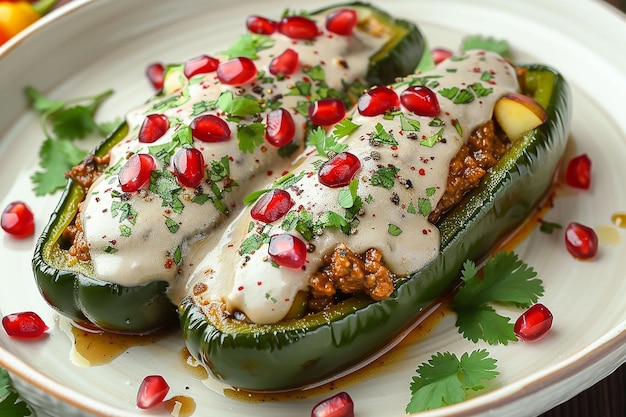 Chiles en Nogada traditionelle mexikanische Küche