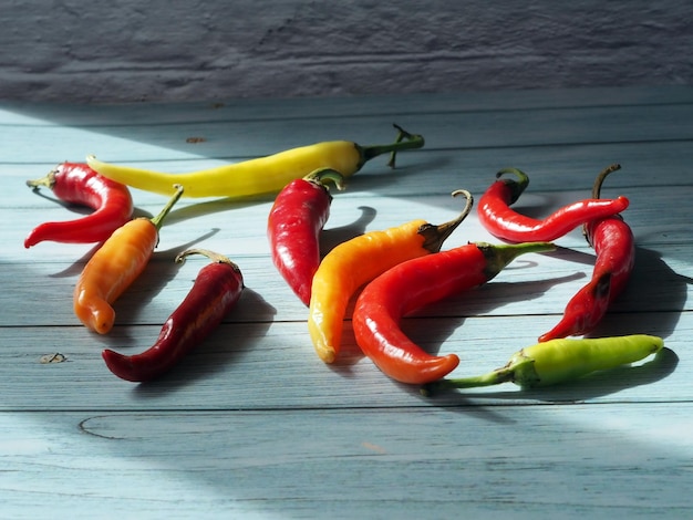 Chiles multicolores