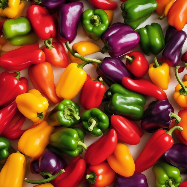 Chiles de pimienta de colores