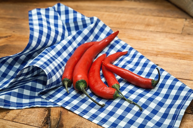 Chiles rojos picantes