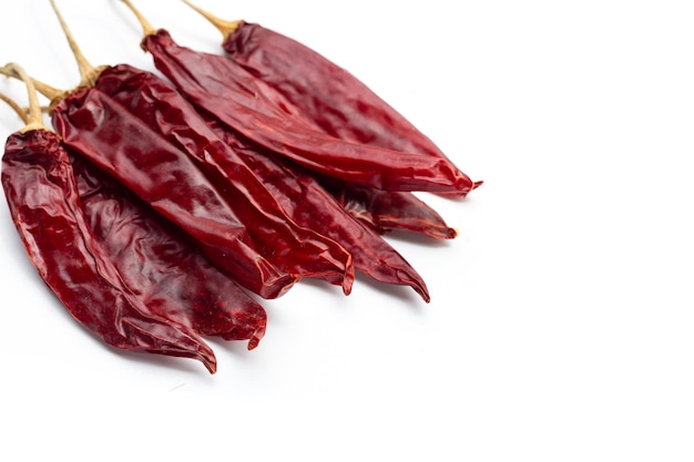 Chiles secos rojos picantes