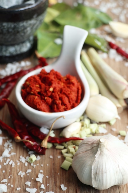 chili curry e ingredientes