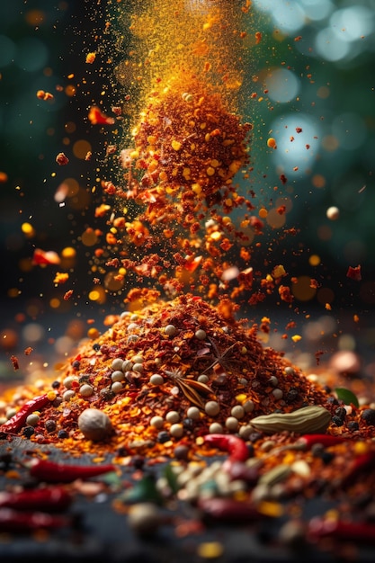 Foto chili-geschmacksmittel erwärmen ihren geschmack von mild bis wild scharf scharf