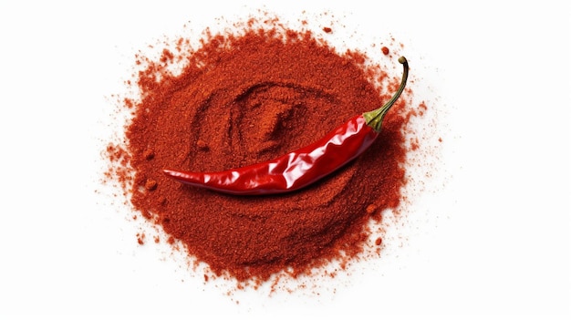 Chilis Paprika Chili isoliert auf weißem Hintergrund