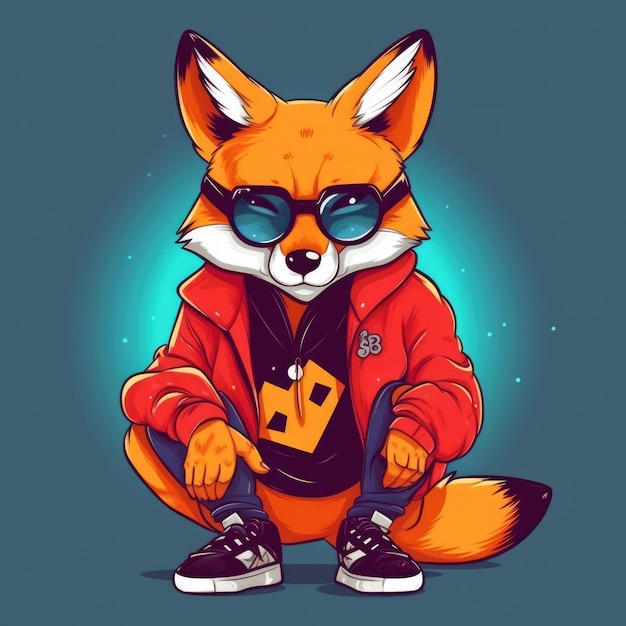 Chill Fox NFT Vector Imprimir