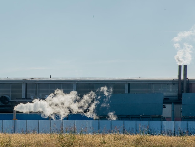 Chimenea de la industria química