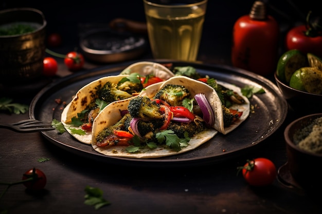 Chimichurri Veggie Tacos