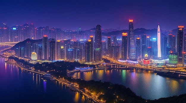 China Chongqing City Lights