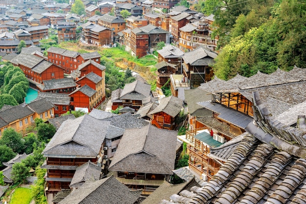 Foto china guizhou xijiang miao village