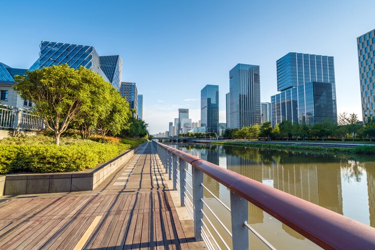 Foto china ningbo cityscape