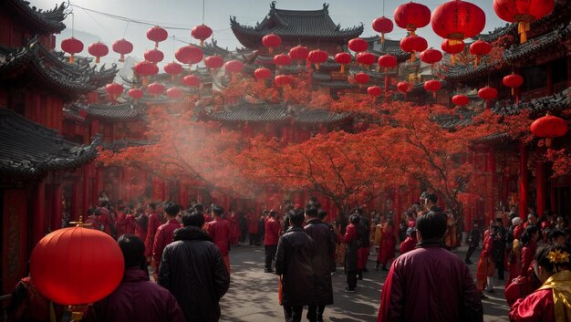 Foto chinesen feiern das neue jahr des drachen