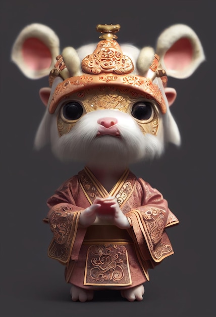 Chinesisch, chinesische Tierkreiszeichen, chinesische Kleidung aus der Han-Dynastie, chinesische Kung-Fu-Posen, Tiere, Anthropo