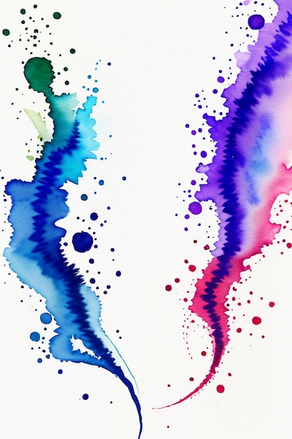 Chinesische Aquarell-Tintenart bunte kreative abstrakte Kunsttapetenhintergrund-Spritztinte
