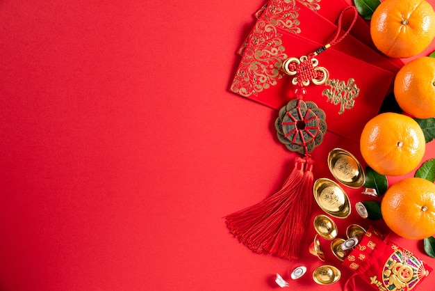 Foto chinesische dekorationen des neuen jahres