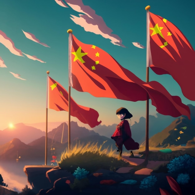 chinesische Flagge