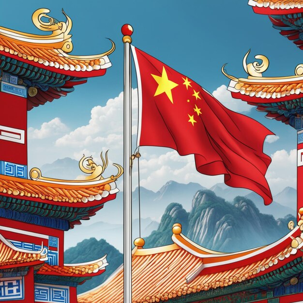 chinesische Flagge