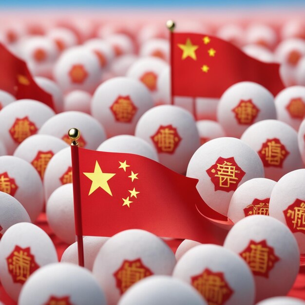 Foto chinesische flagge