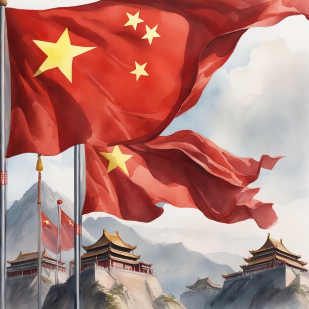 chinesische Flagge