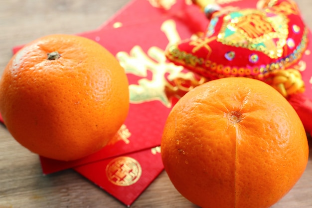 Chinesische Orangenfrucht der Dekoration des neuen Jahres