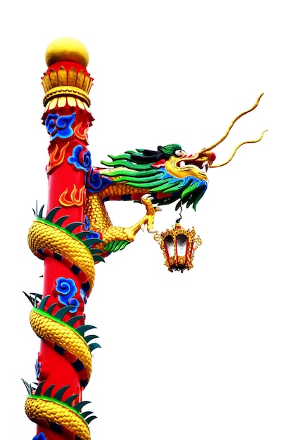 Chinesischer Drache des Tempels in Thailand