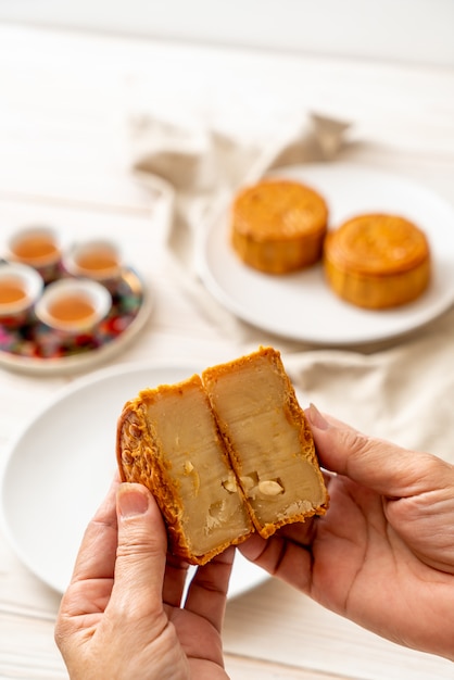 Chinesischer Mondkuchen für chinesisches Mittherbstfest