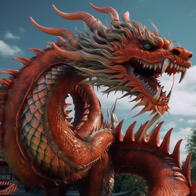 Chinesischer Neujahrsdrache in hoher Qualität in 4K Ultra HD