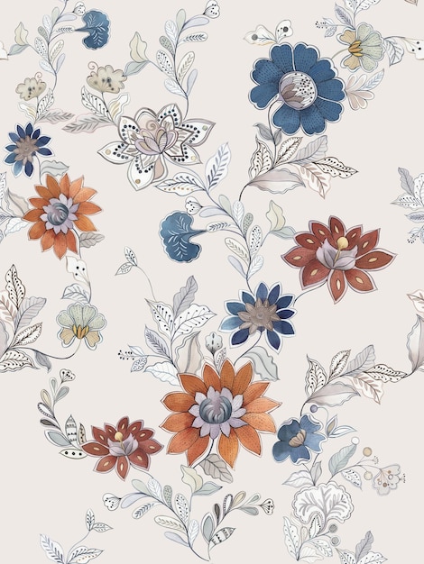 Chinesischer Stil Hintergrund elegante Blumen einfach passendes Blau