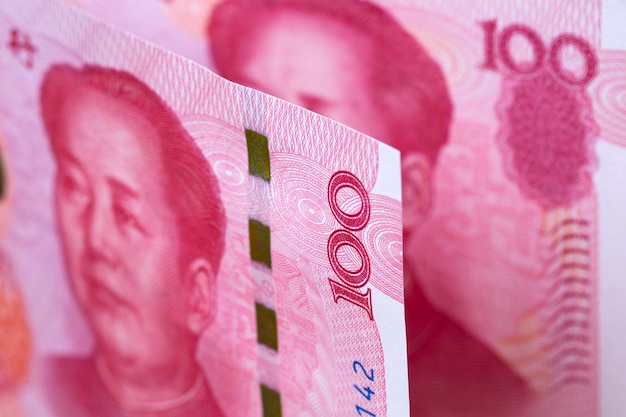 Chinesisches Geld 100 Yuan Geschäftshintergrund