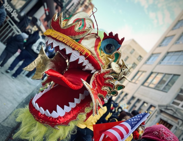 Chinesisches Neujahr Chinatown New York City USA