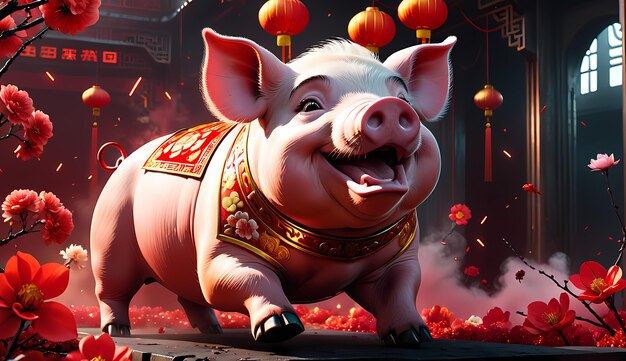 Foto chinesisches neujahr schwein chinesische neujahr zodiac zeichen schwein chinese neujahr hintergrund tapeten