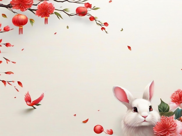 chinesisches Neujahrs-Hintergrund traditionelles Frühlingsfestival beste Qualität hyperrealistische Tapeten