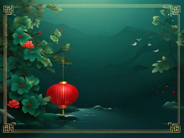 chinesisches Neujahrs-Hintergrund traditionelles Frühlingsfestival beste Qualität hyperrealistische Tapeten