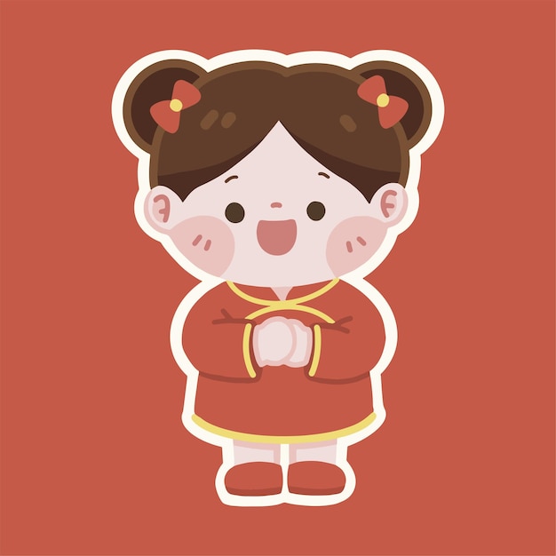 Chinesisches Neujahrs-Mädchen