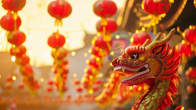 Chinesisches Neujahrsfeiern Drache