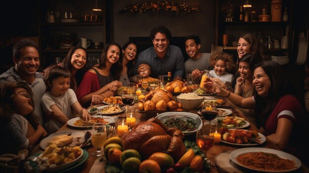 Chinesisches Neujahrsfeiern mit Laterne und Drachen und Menschen, die Mahlzeiten feiern, sich versammeln und essen