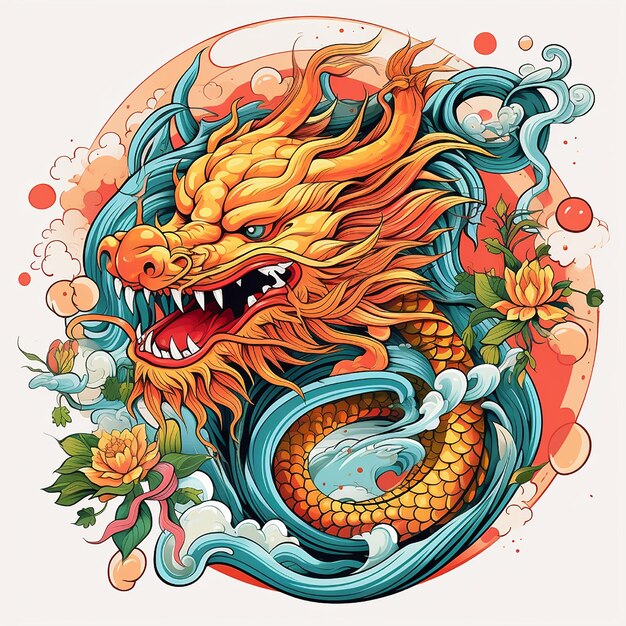 Foto chinesisches neujahrssymbol drache