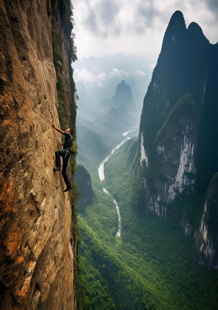 Foto el chino de la montaña de guilin