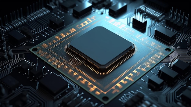 Un chip de computadora con la palabra cpu