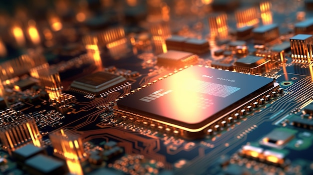 Un chip de computadora con la palabra cpu