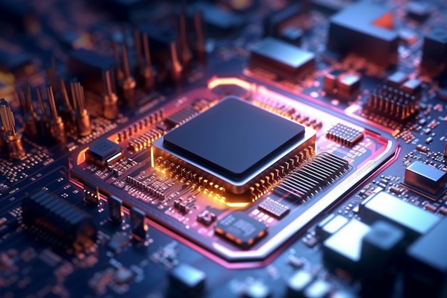 Un chip de computadora con la palabra cpu